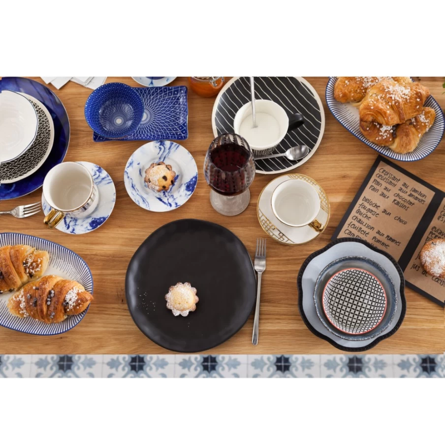 "KARE Design Organic Black Plate 26cm – Stylish Eco-Friendly Dinnerware"