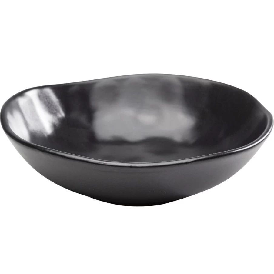 KARE Design Organic Black Deep Plate 22cm - Modern Dining Tableware