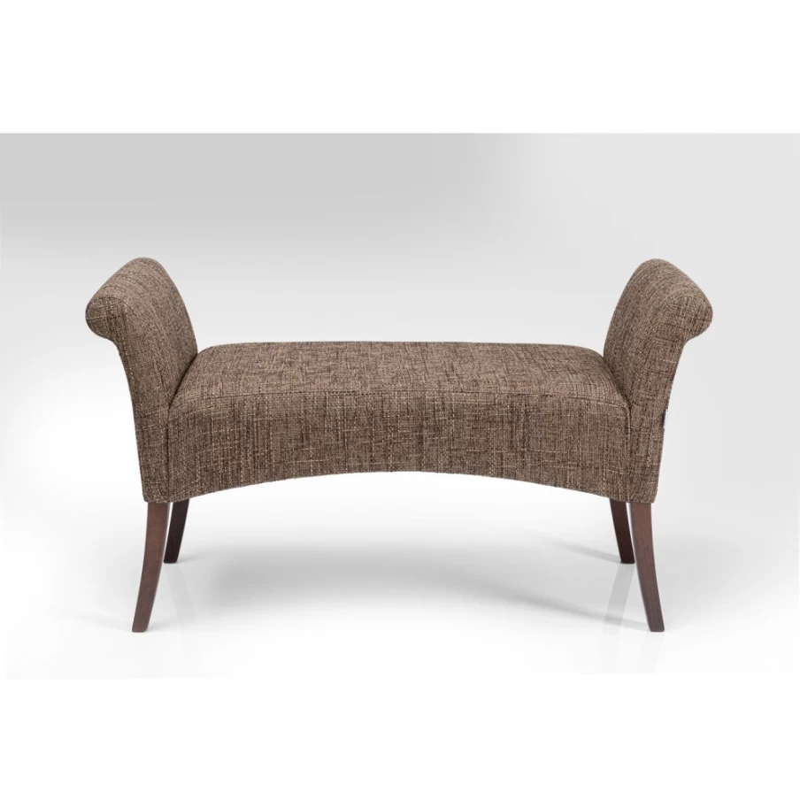 KARE Design Bench Motley Cappuccino - Modern Stylish Coffee Brown Bench for Living Room