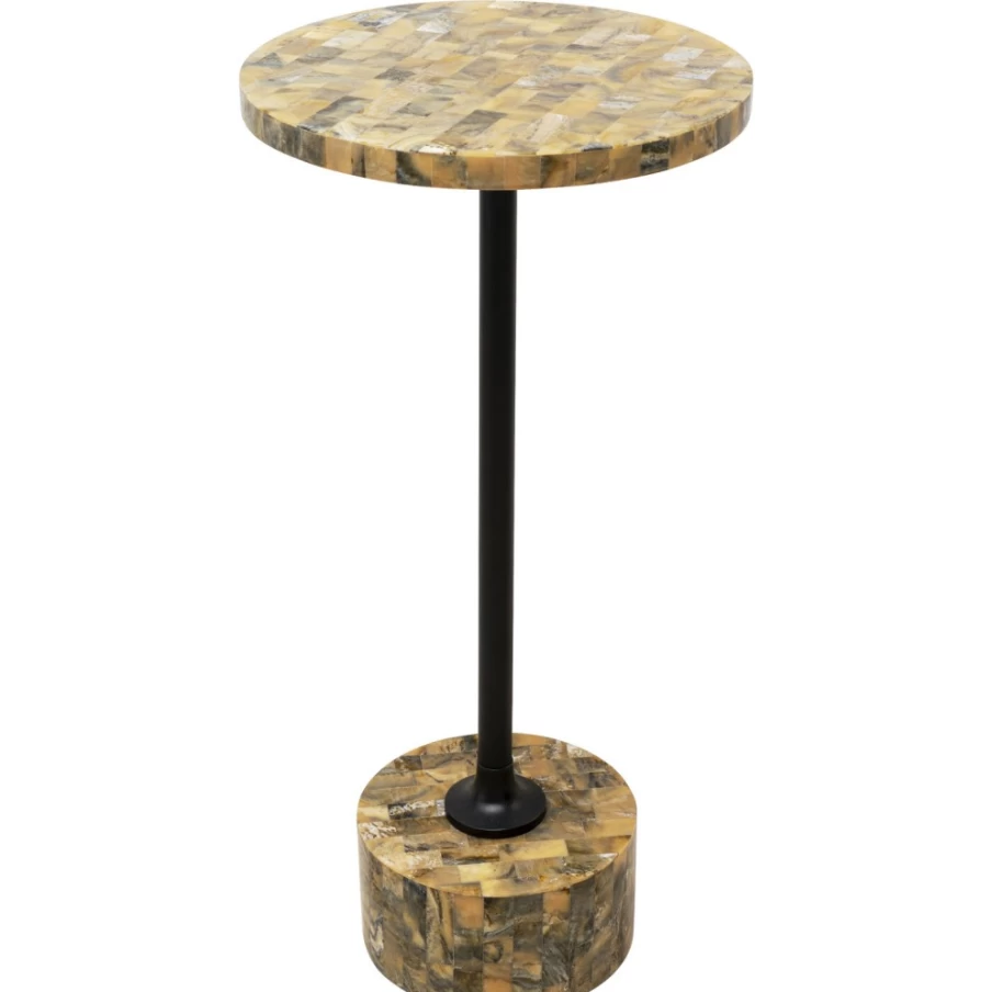 KARE Design Domero Mosaic Grey Side Table - 25cm Modern Accent Table