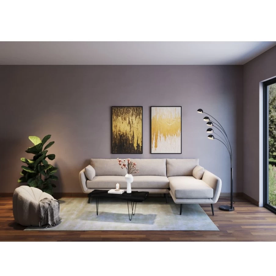 "KARE Design Modern Aspen Black Coffee Table - 100x40cm Stylish Living Room Furniture"