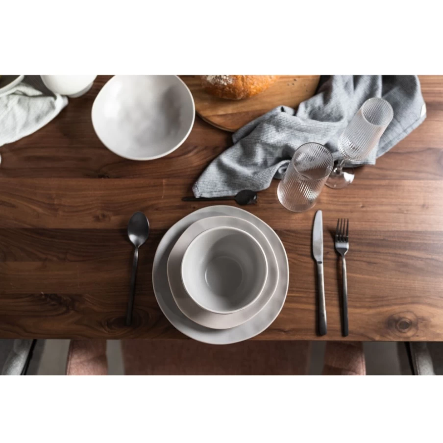 "KARE Design Organic Grey Ceramic Plate 20cm - Modern Eco-Friendly Dinnerware"
