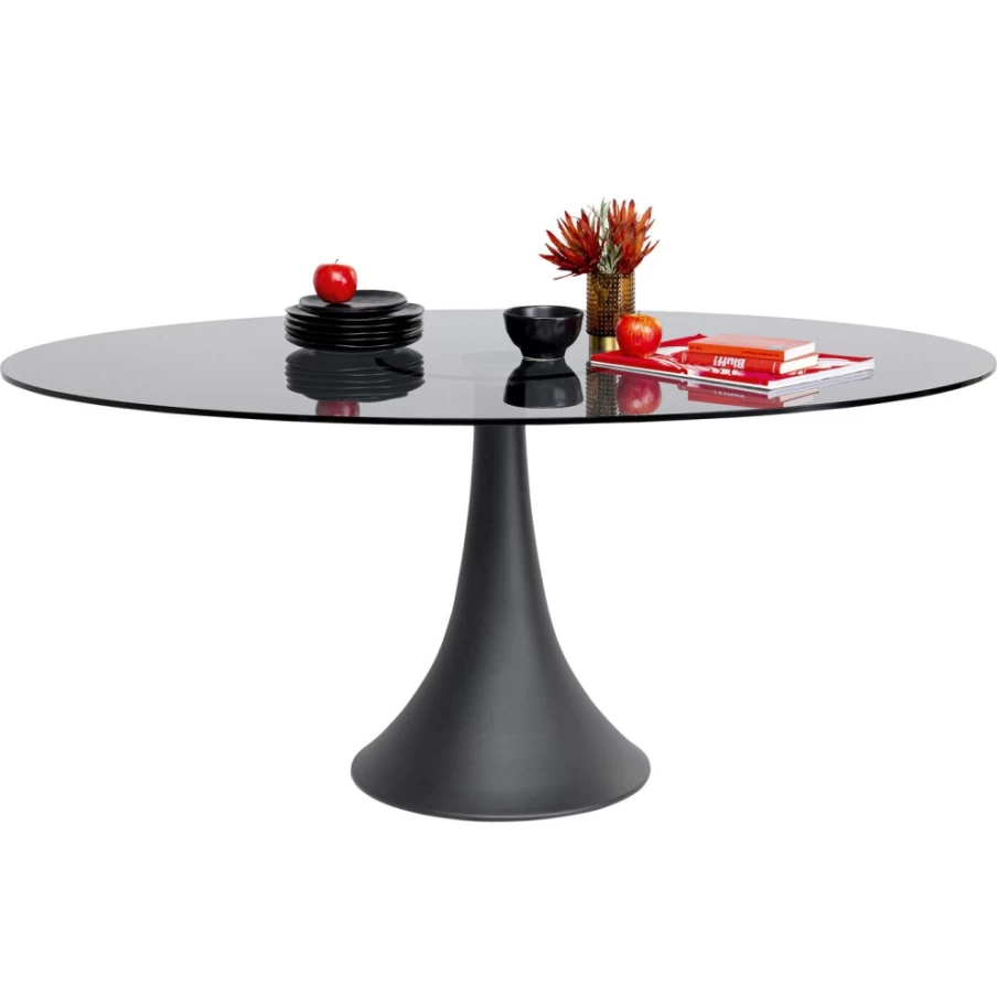 KARE Design Grande Possibilita Smoke Glass Dining Table 180X120cm Modern Style