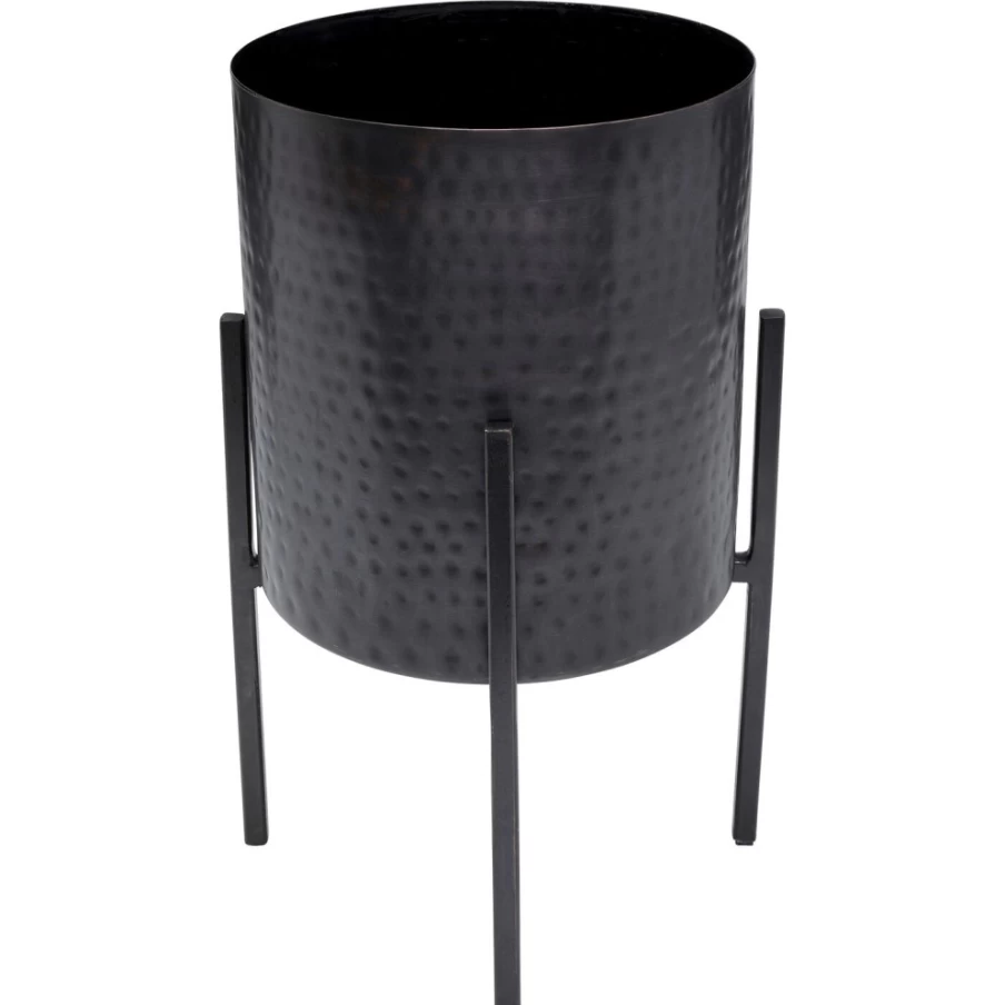 KARE Design Modern Black Mynah Plant Pot 42cm - Stylish Indoor Outdoor Flower Planter