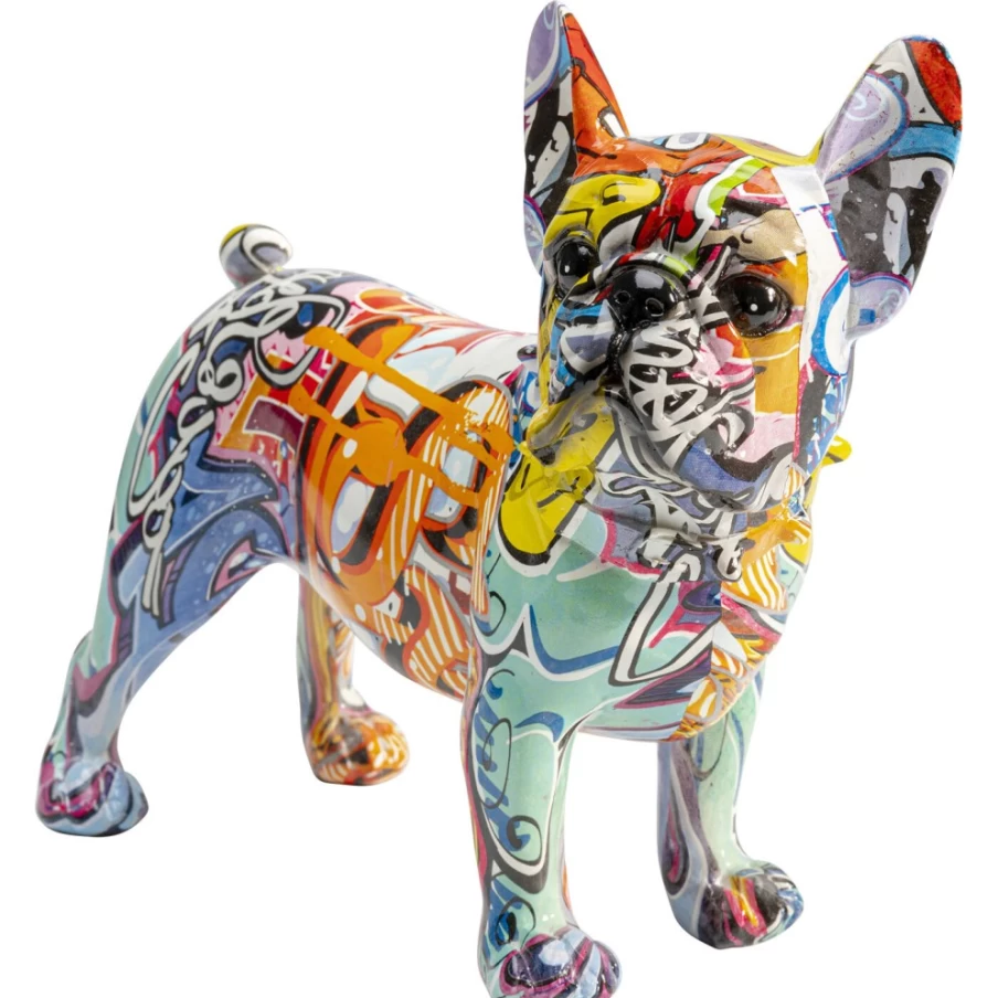 KARE Design Graffiti Dog Decor Statue 24cm Modern Art Sculpture for Home & Office