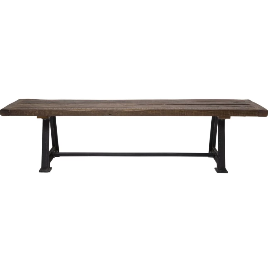 "KARE Design Modern Bench Railway 180 - Stylish Industrial Entryway Seating"