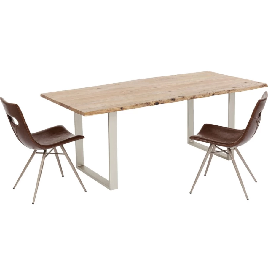 "KARE Design Harmony Silver Modern Dining Table 200X100"