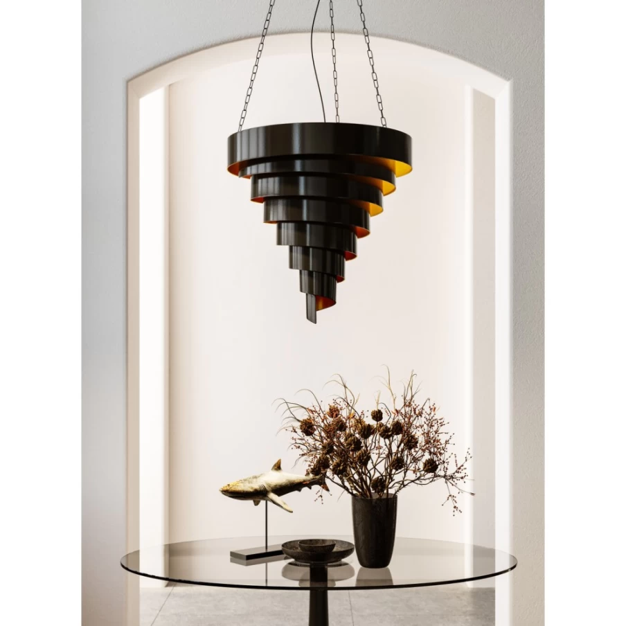 KARE Design Modern Spiral Pendant Lamp - 76cm Stylish Ceiling Light for Home Decor
