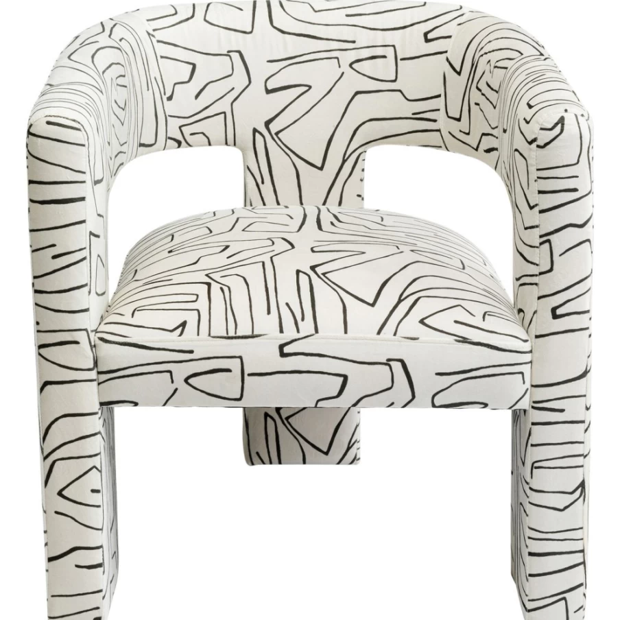 "KARE Design Modern Tripod Chair with Armrests - Stylish & Sturdy Seating for Home or Office"