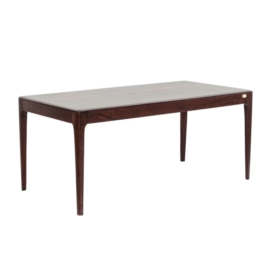 KARE Design Brooklyn Walnut Dining Table 200 x 100 cm Solid Wood Modern Kitchen Table