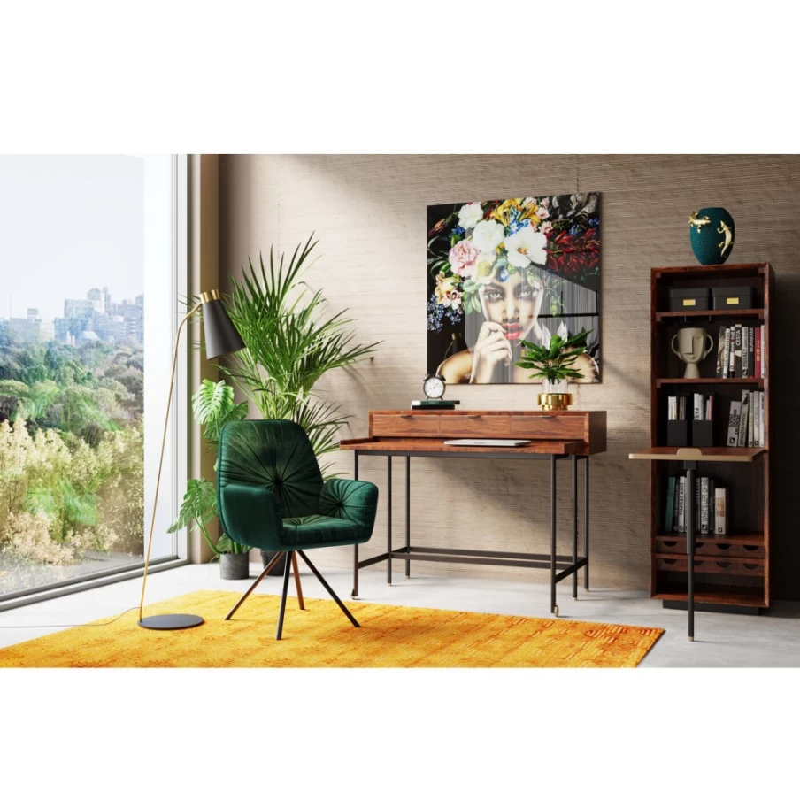 KARE Design Ravello 54x163cm Wall Shelf with Table - Modern Floating Shelf & Workspace