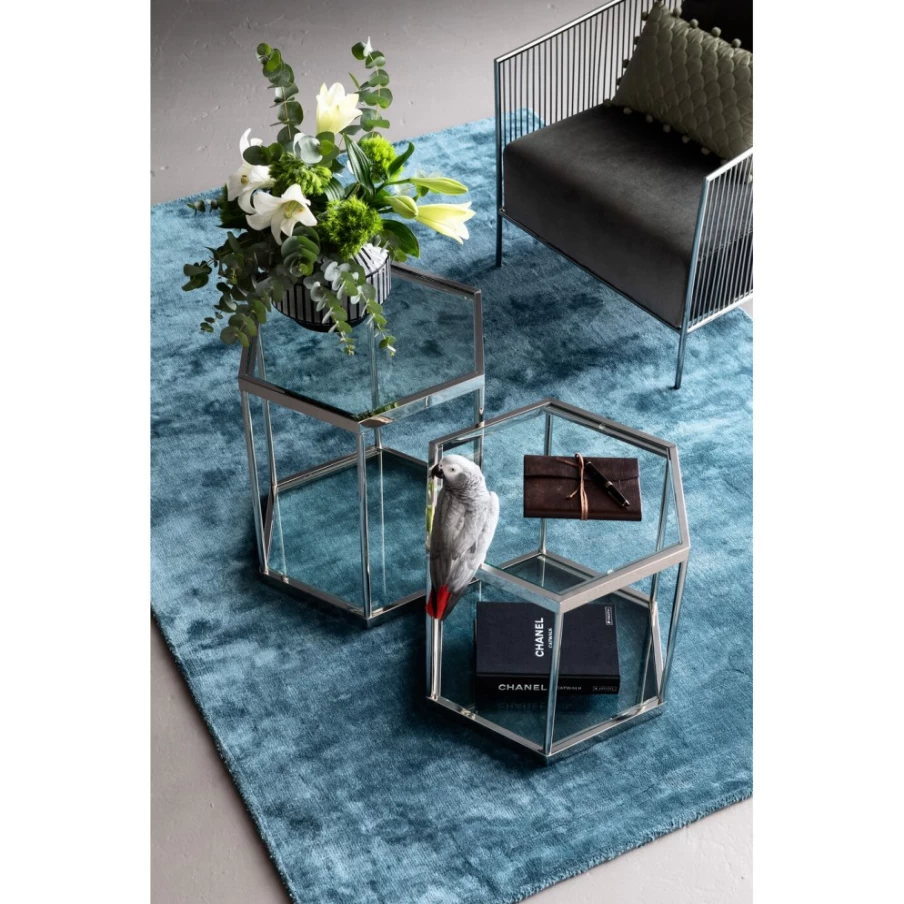 KARE Design Modern Ocean Blue Carpet 170x240 cm - Soft & Cosy Home Decor Rug