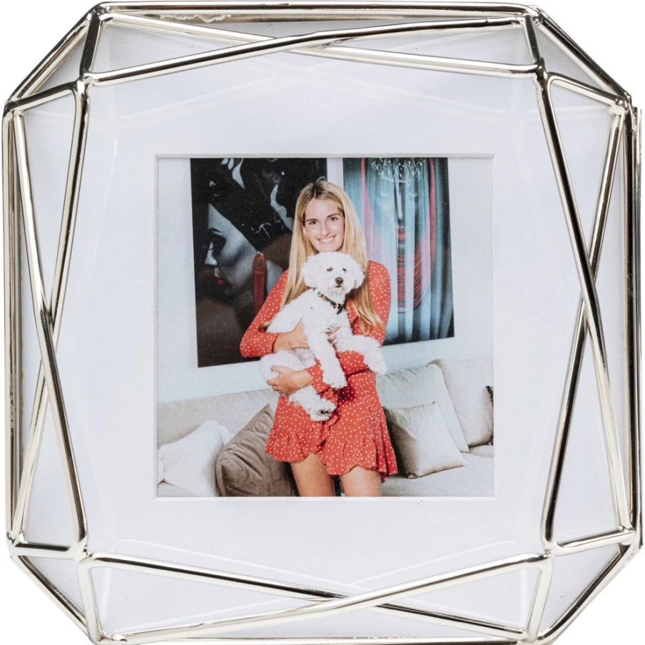 KARE Design Modern Prisma Picture Frame 10x10 cm - Square Wall Photo Frame for Home Decor