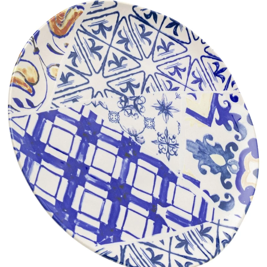 KARE Design Modern Plate Fresco 26cm Decorative Wall Art Ceramic Tile