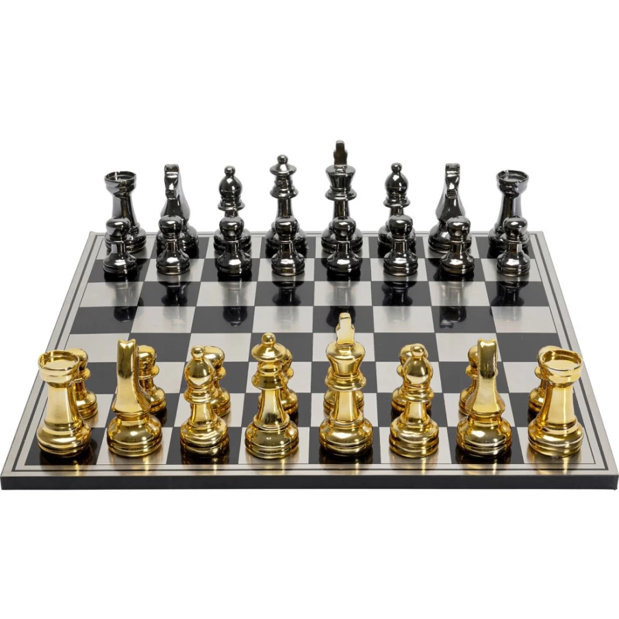 KARE Design Modern Chess Board Deco Object - 60x60cm Luxury Home Decor