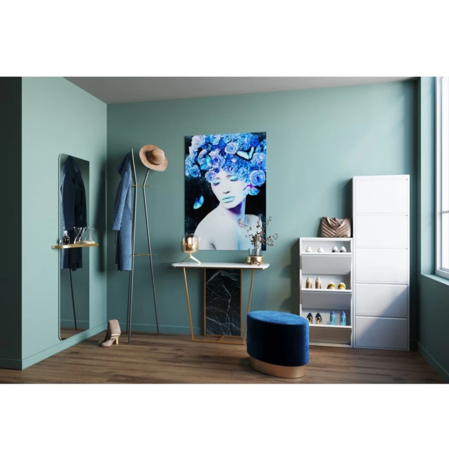 KARE Design White Caruso 5 Shoe Storage Container | Modern Organizer for Shoes