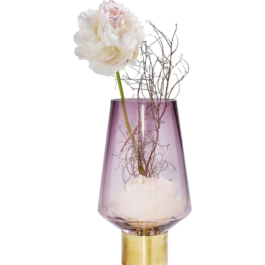 KARE Design Noble Purple Ring Vase - 26cm Modern Decorative Home Accessory