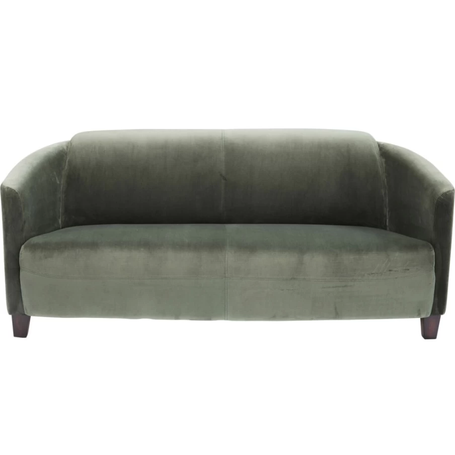 "KARE Design Modern 3-Seater Sofa in Green – Lounge Cigar Style for Living Room"