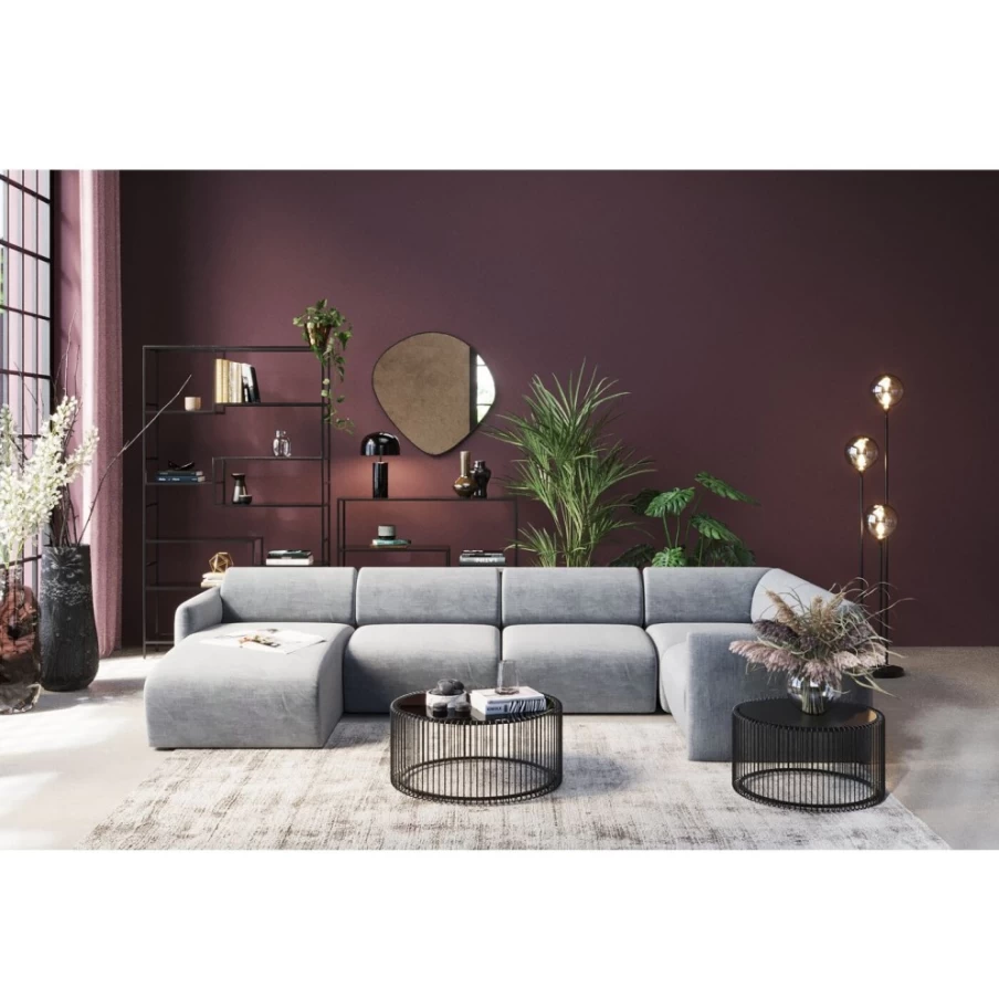 KARE Design Lucca Grey Left Living Landscape Panel 328Cm Modern Decorative Screen