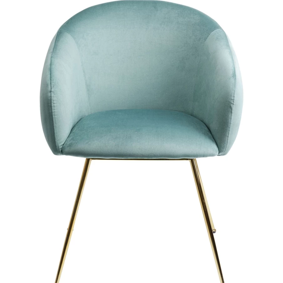 "KARE Design Lorena Turquoise Armchair – Stylish Comfort with Armrests"