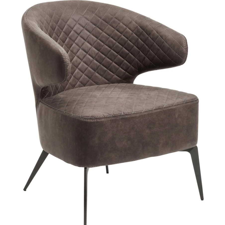 "KARE Design Amsterdam Grey Modern Armchair – Stylish Comfort for Your Living Space"