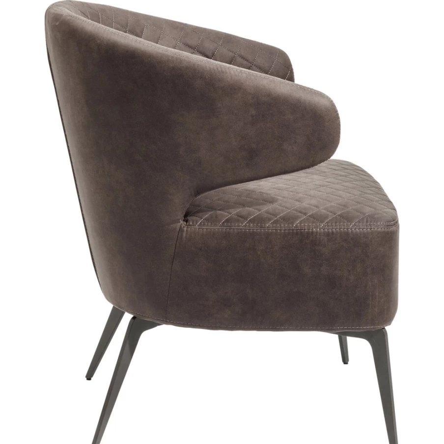 "KARE Design Amsterdam Grey Modern Armchair – Stylish Comfort for Your Living Space"