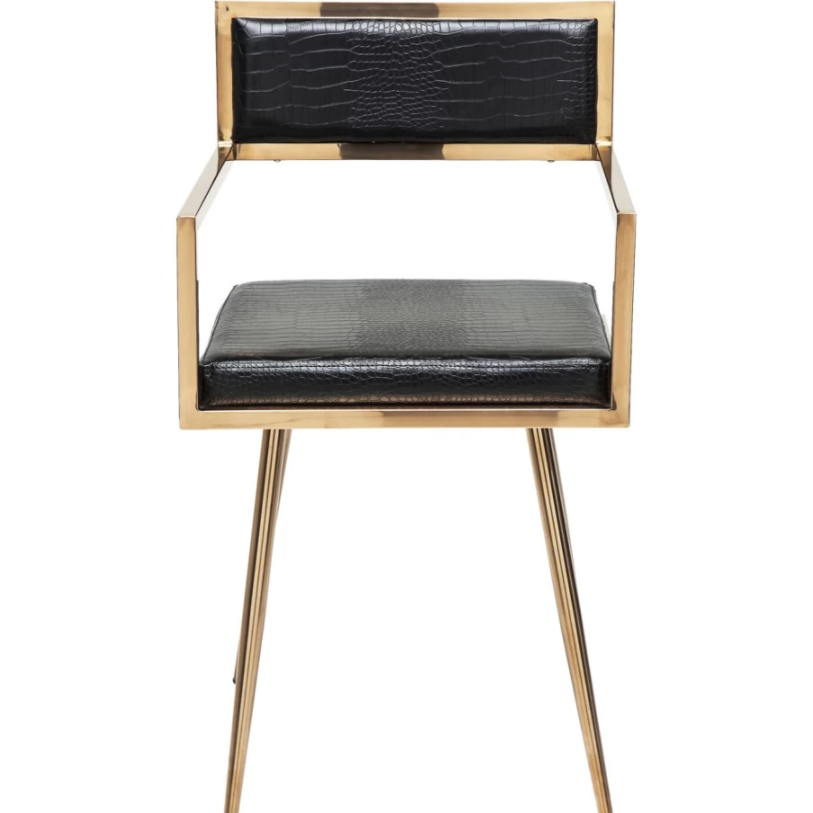 "KARE Design Jazz Rosegold Armchair - Modern Lounge Chair With Armrests"
