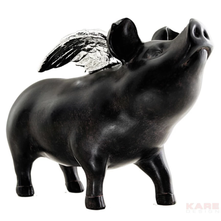 "KARE Design Rockstar Pig Money Box - Funky Piggy Bank for Savings"