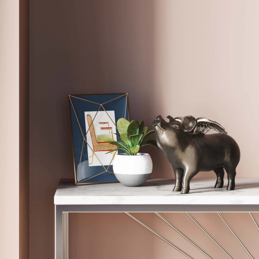 "KARE Design Rockstar Pig Money Box - Funky Piggy Bank for Savings"