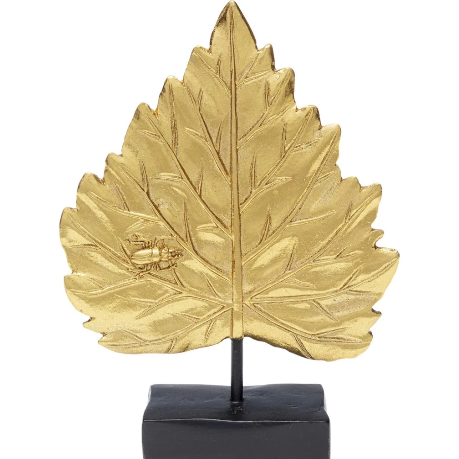 KARE Design Gold Leaf Decorative Object - 22cm Modern Home Decor