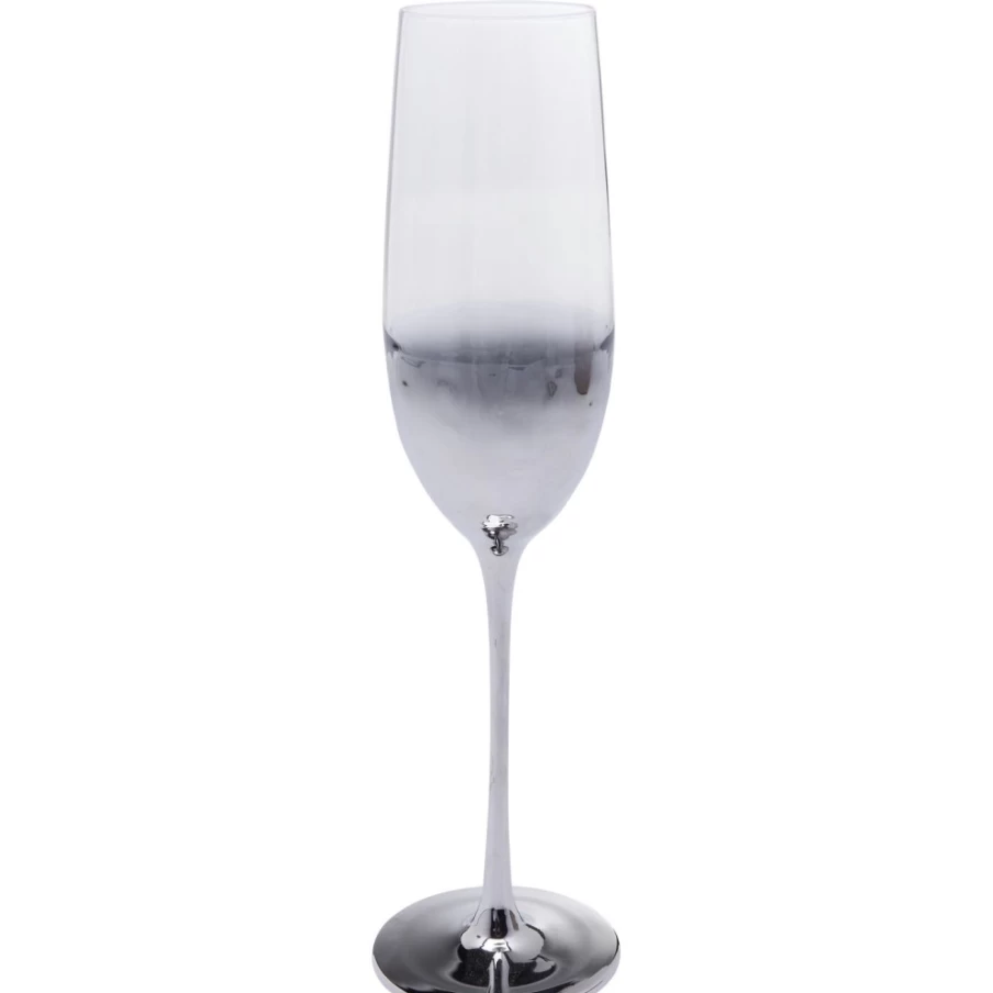 KARE Design Champagne Glasses - Night Sky Inspired Elegant Crystal Flutes for Celebrations
