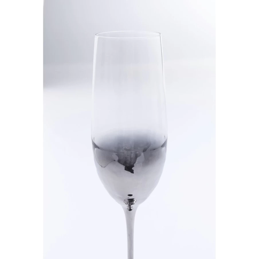 KARE Design Champagne Glasses - Night Sky Inspired Elegant Crystal Flutes for Celebrations