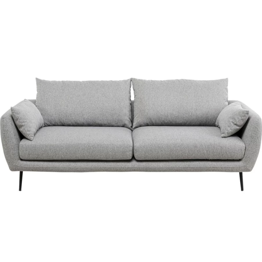 "KARE Design Amalfi 2-Seater Grey Sofa 219cm Modern Luxury Living Room Furniture"