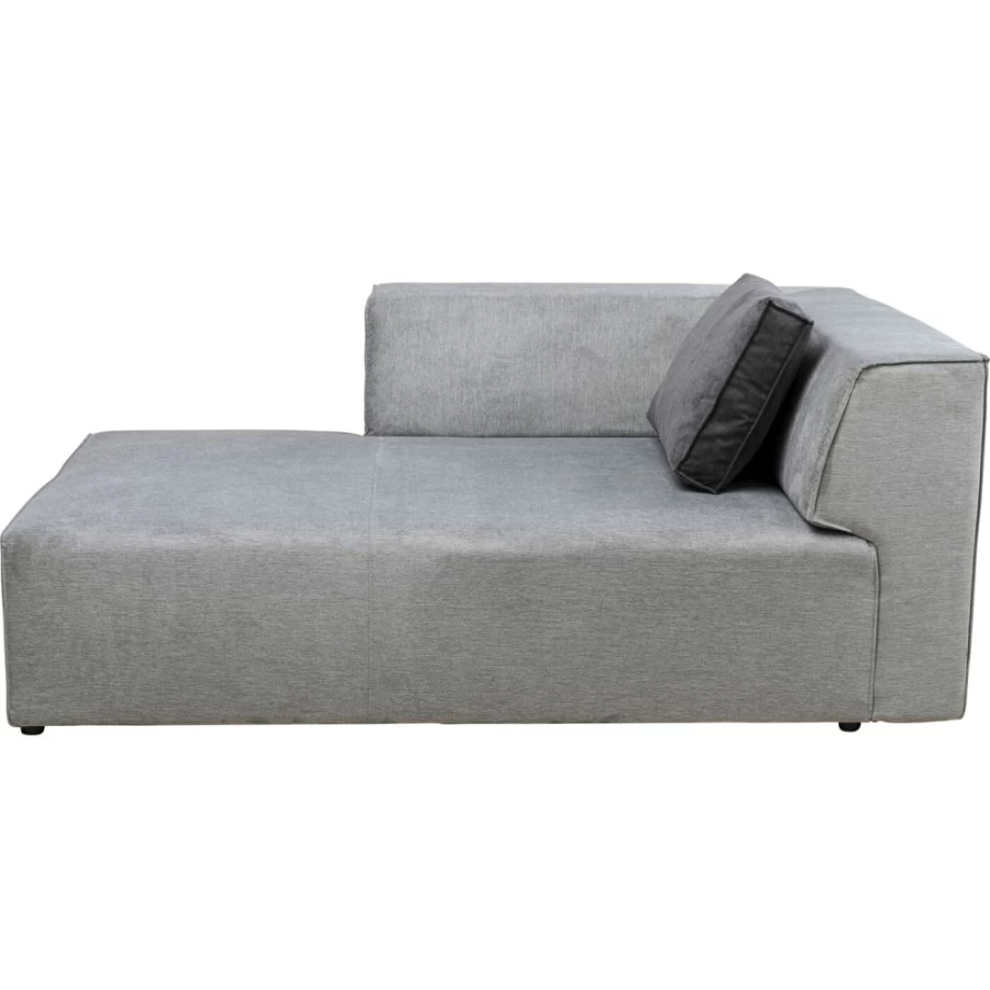 KARE Design Infinity Ottoman with Storage, Grey Left-Facing Modular Sectional Seat
