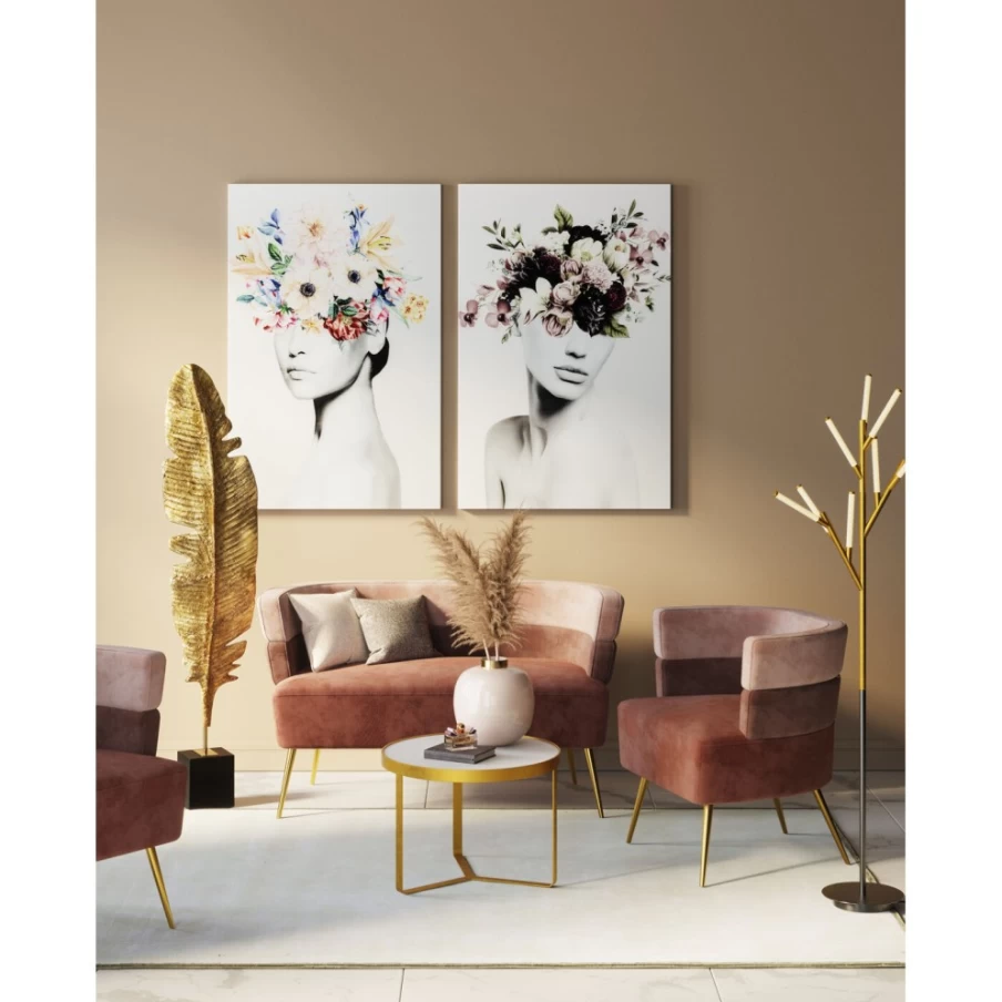 "KARE Design Autumn Landscape Glass Wall Art - 80x120cm Framed Picture"