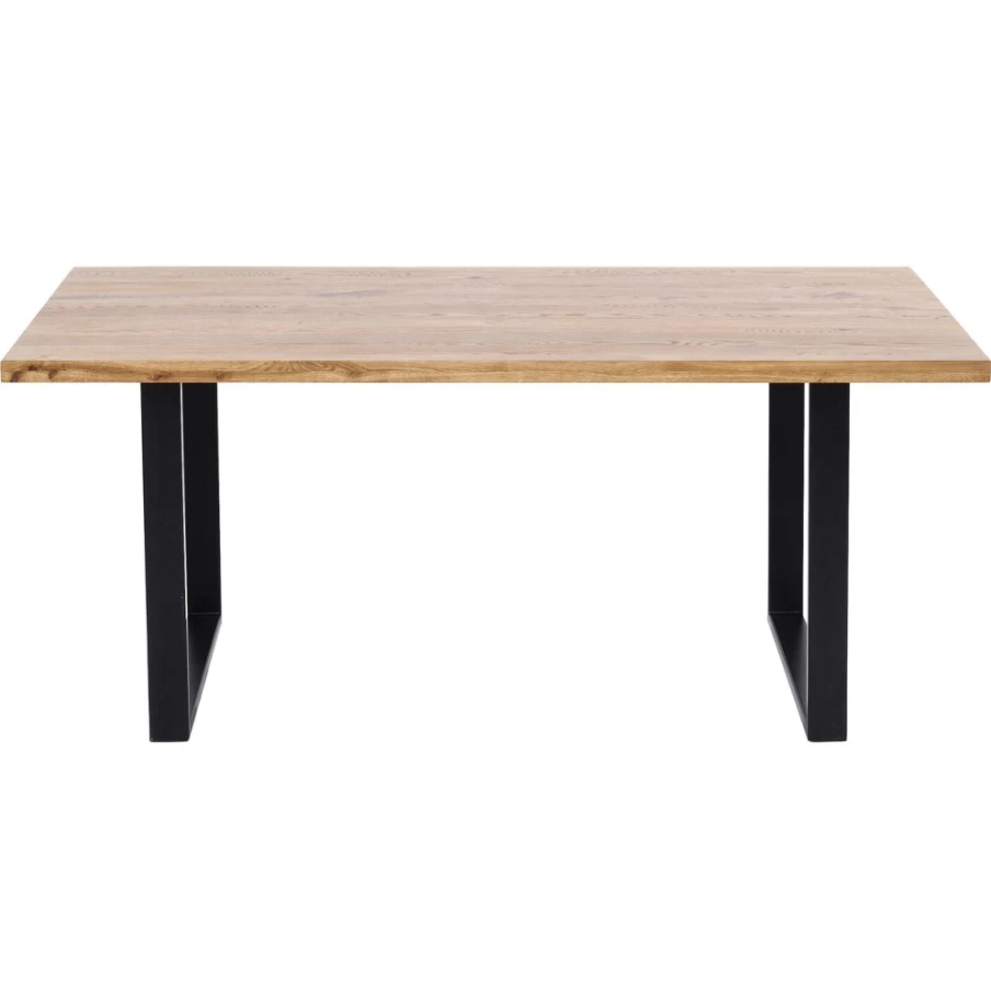 KARE Design Jackie Oak Black Dining Table 160X80 cm Modern Wooden Kitchen Table
