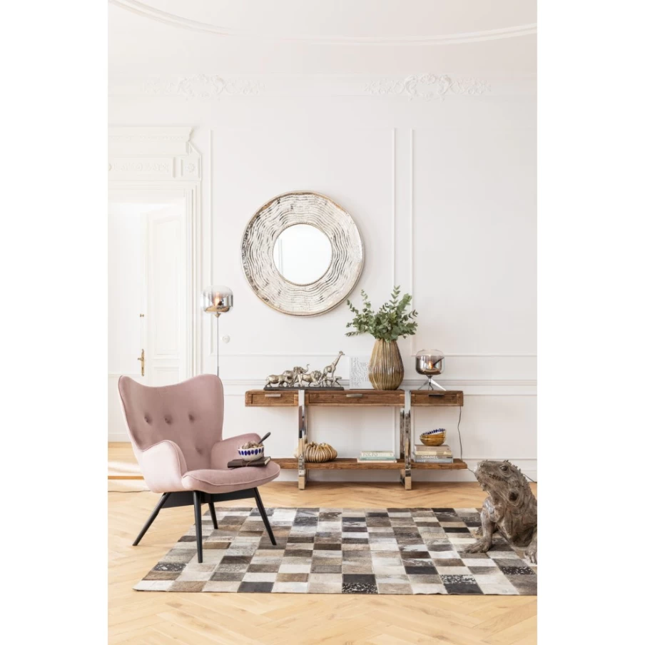 KARE Design Modern Chrome Floor Lamp with Goblet Ball Shade - Sleek Living Room Lighting