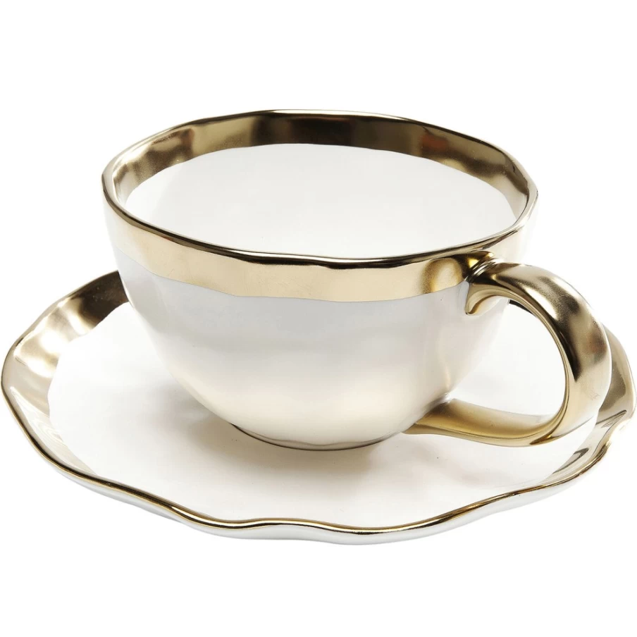 KARE Design Modern Coffee Cup Bell - Set of 2, Stylish Kitchen Accessories