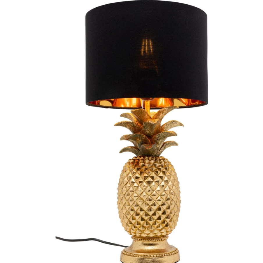 KARE Design Modern Gold Pineapple Table Lamp - 47cm Decorative Lighting for Home & Office