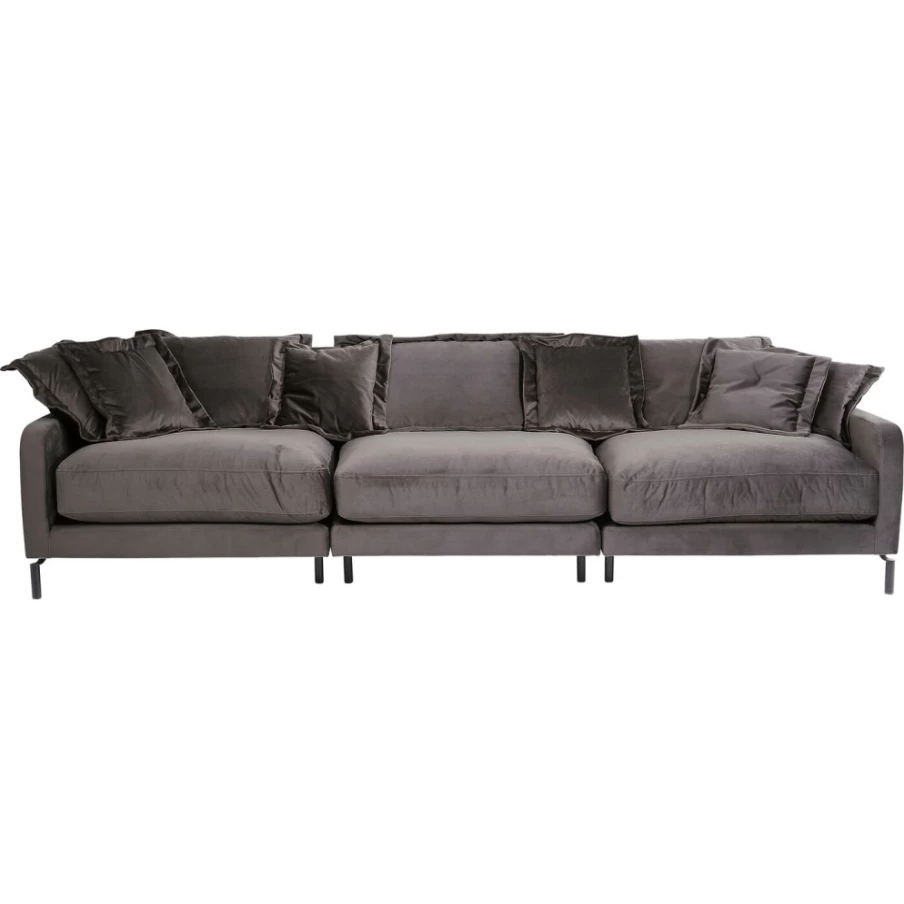 "KARE Design Modern Lullaby Taupe Fabric Sofa - Stylish Living Room Element"