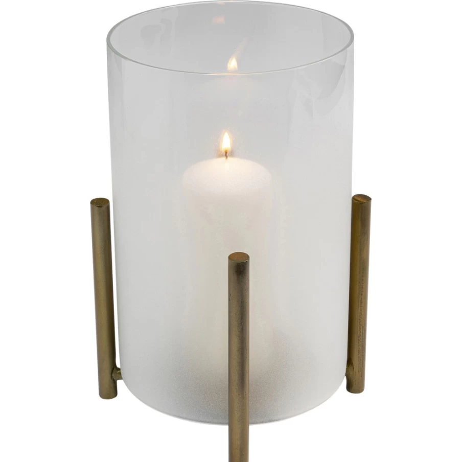 KARE Design Modern Storm Lamp Pillar - 25Cm Steam Finish Outdoor Lighting
