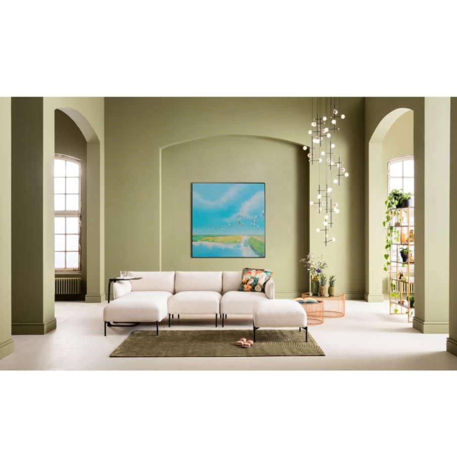 KARE Design Modern Framed Wall Art - 120x120cm Square Flying Birds Picture for Home Decor