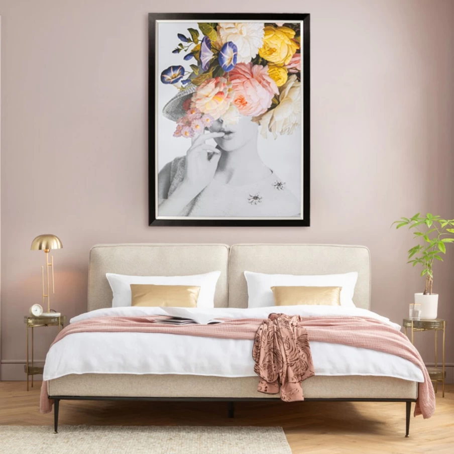 KARE Design Pastel Floral Picture Frame - 117x154cm Wall Art for Home Decor