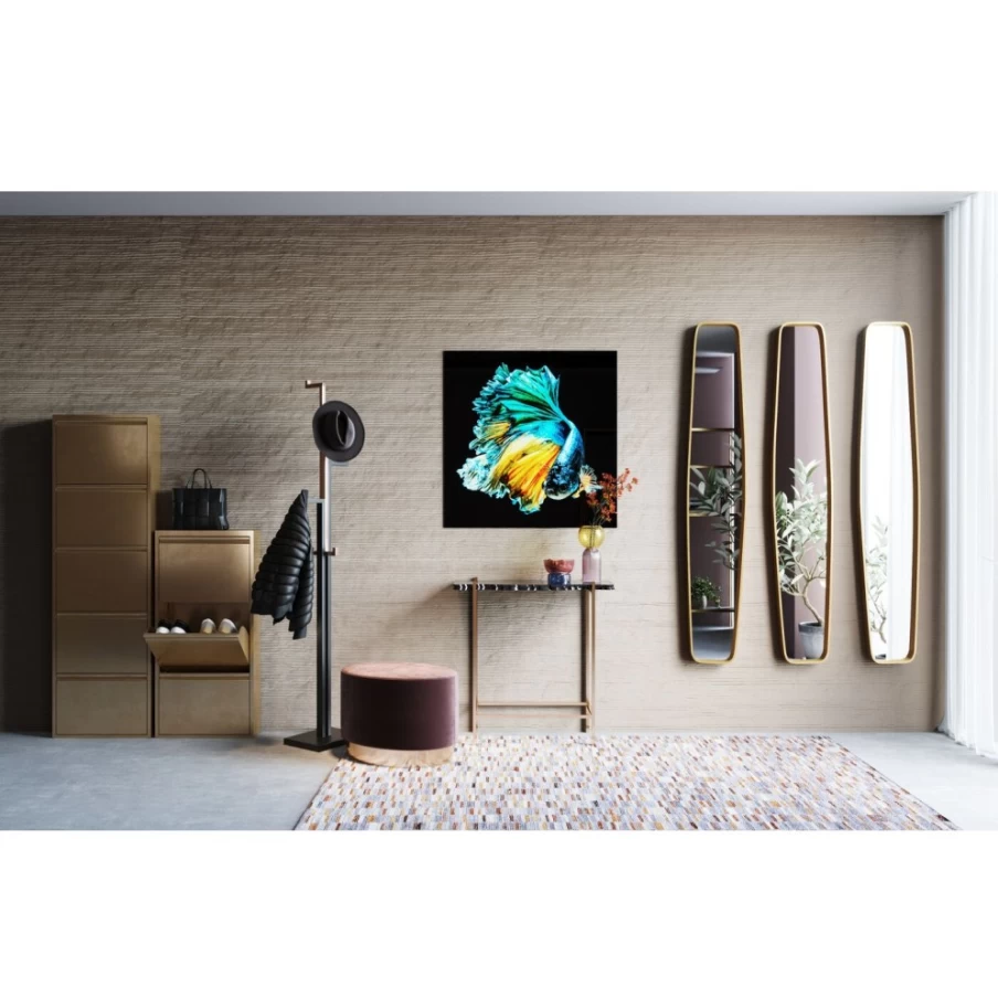 "KARE Design Modern Coat Stand in Casino Copper Finish - Freestanding Entryway Organizer"