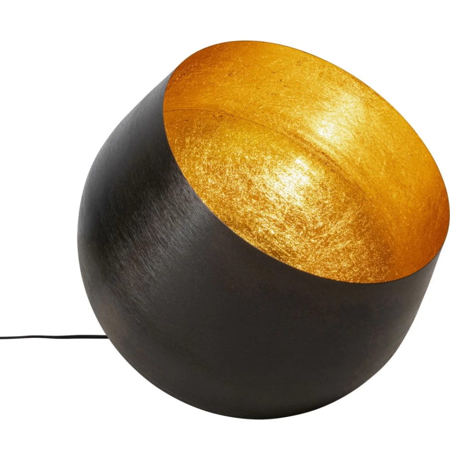 KARE Design Apollon Modern Black Floor Lamp with 50cm Smooth Shade for Living Room Lighting