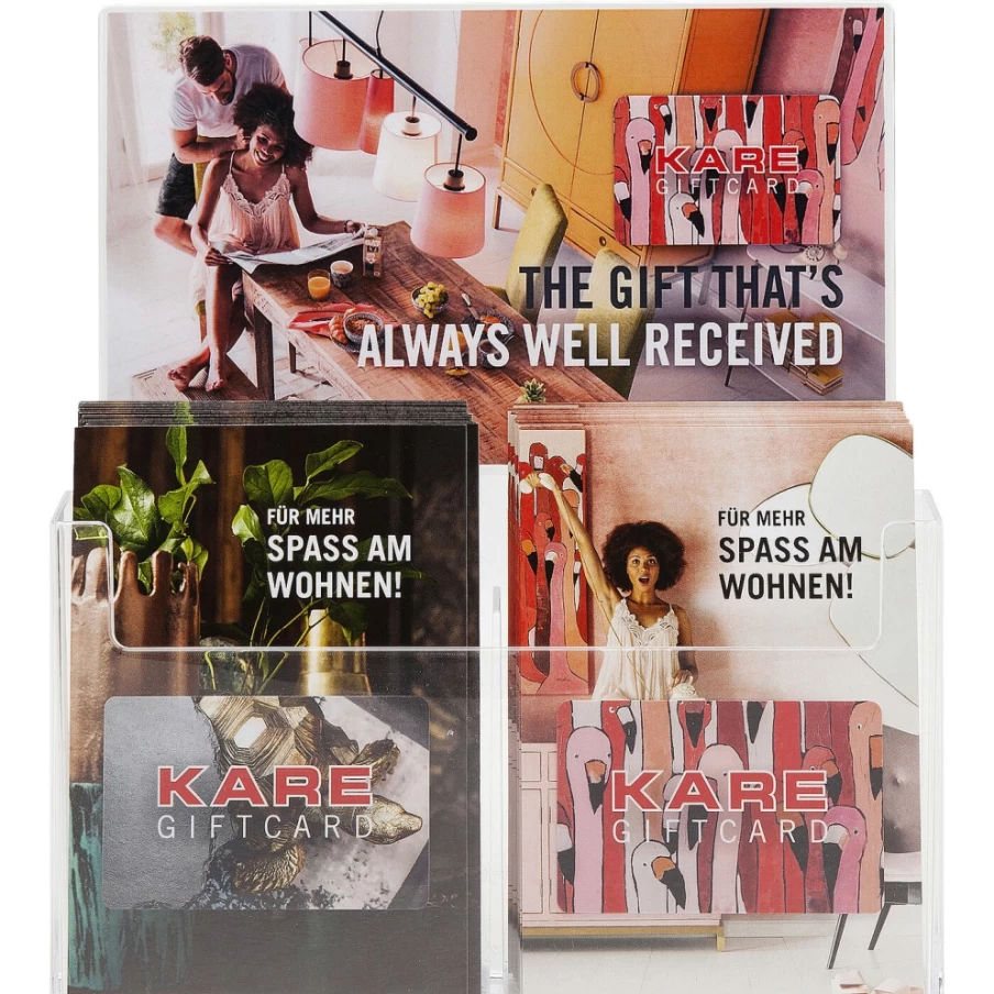 KARE Design Gift Card - Elegant Display Card Without Sticker