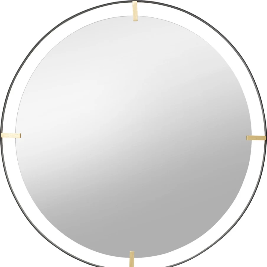 KARE Design Betsy Metal Frame Mirror 90O - Stylish Decorative Wall Mirror