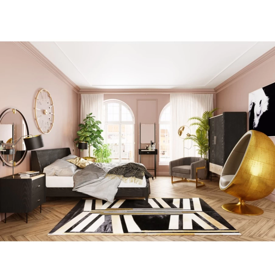 KARE Design Betsy Metal Frame Mirror 90O - Stylish Decorative Wall Mirror