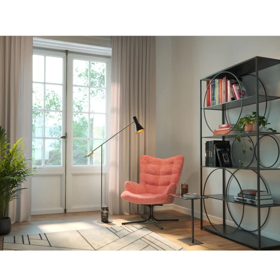 "KARE Design Oscar Rose Swivel Armchair – Modern Rotating Lounge Chair"