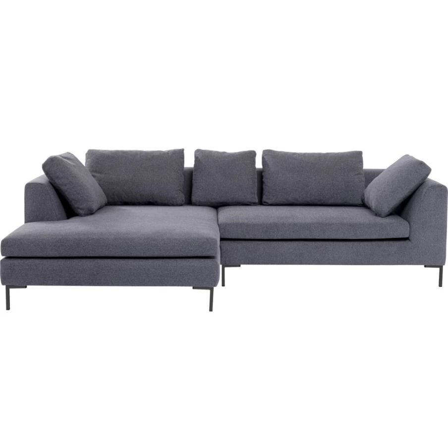 "KARE Design Gianni Grey Left Corner Sofa – Modern L-Shaped Sectional for Living Room"
